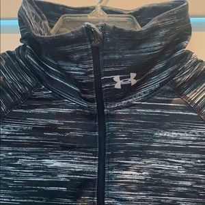 Under Armour Black Running Pullover 1/2 Zip Large